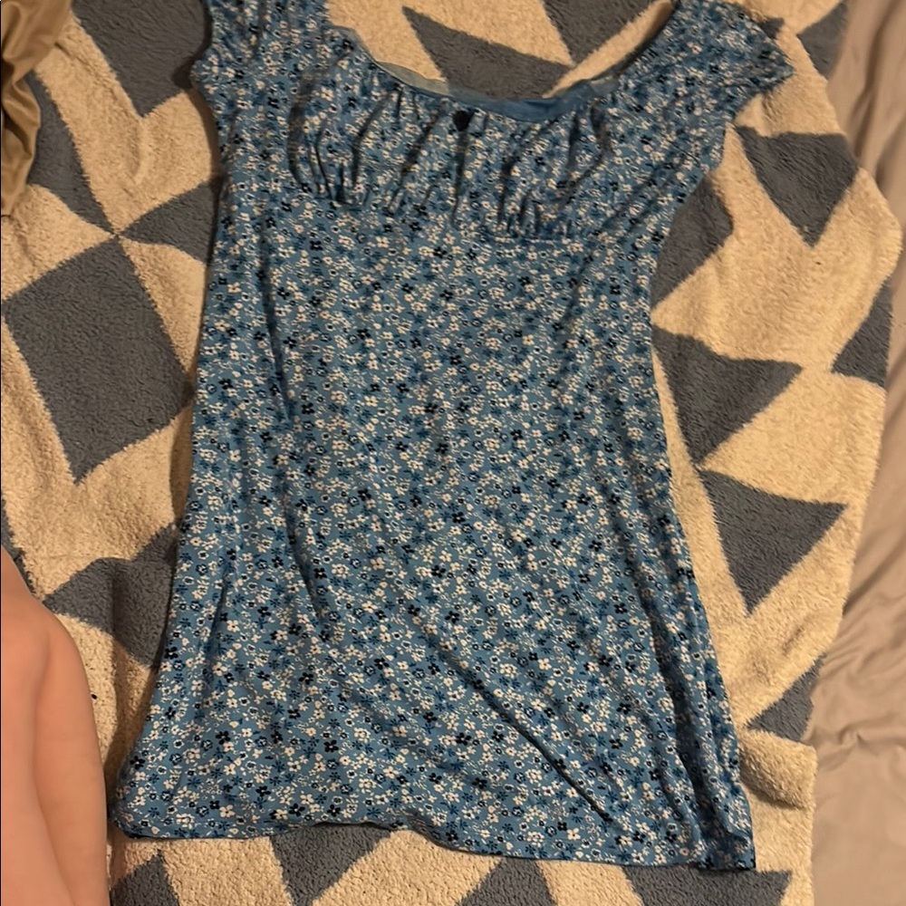 No Boundaries Blue floral dress